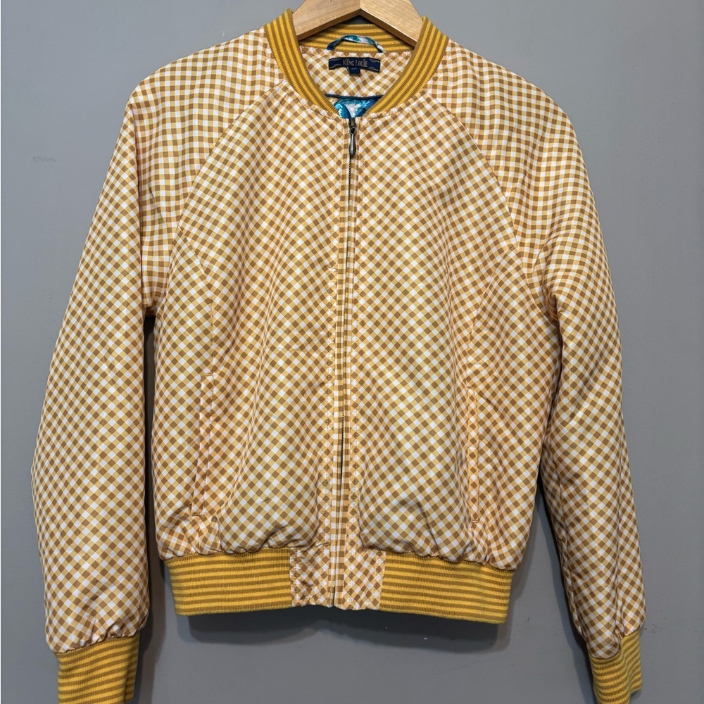 KING LOUIE Netherlands Checkered Bomber Jacket